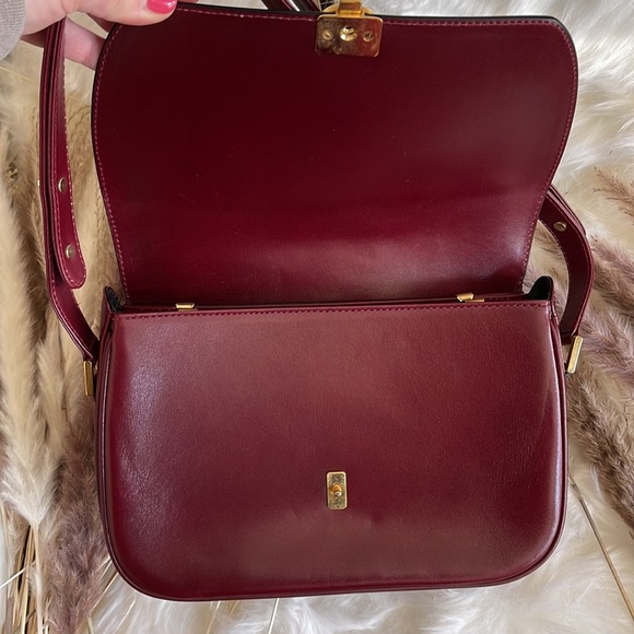 PRISTINE Bally - Vintage Bordeaux Leather Convertible Crossbody - Picture 8 of 12